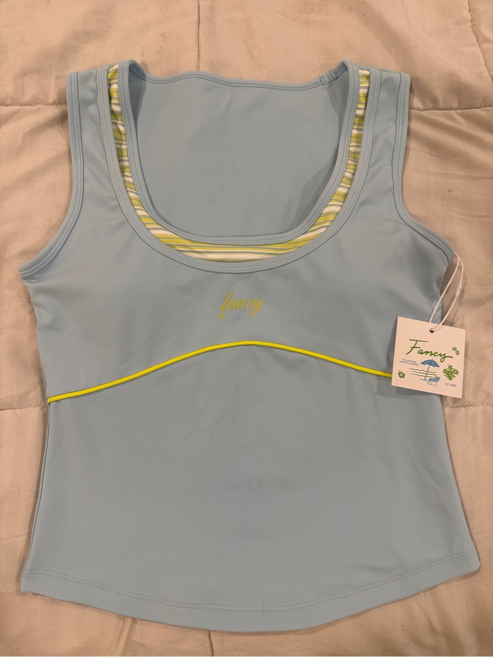 SIZE M Shop Fancy like new workout leggings, sports bra, NWT tank top